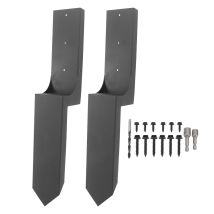 Piquets D'Ancrage Pour Poteaux De Clôture, Piquets De Réparation Robustes En Acier, Kit De Réparation Pour Poteaux De Clôture