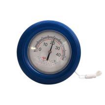 Termometro galleggiante con anello in gomma blu – Ø 18 cm, Lunghezza 30 cm, Intervallo 0-40 °C – Acquavivastore