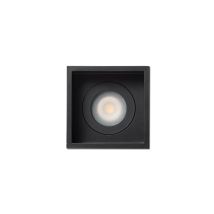 Empotrable de techo ACRE negro cuadrado IP44 – Acero – Iluminación elegante para baño