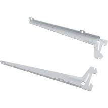 Element System - Element-system Winkelträger Weiß-alu 230 Mm Mit 2 Einhängehaken