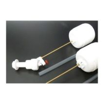 Grifo cisterna lateral 3/8" latón plástico blanco – Mecanismo de descarga