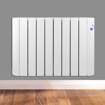 Futura - 1500w Oil Filled Electric Radiator Panel Heater 24/7 Day Timer Lot 20 Wall Mounted Low Energy Retention Heater