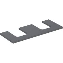 Keramag Placa de lavabo Geberit ONE 120 cm x 47 cm, doble recorte, tablero de partículas
