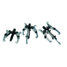 Extractor de 3 garras – Lote de 3 – Apertura 75, 100 y 150 mm – Acero forjado – Herramienta mecánica