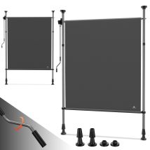 Strattore Store Vertical Extensible / Store À Pince Réglable En Hauteur 120 X 310 Cm - Anthracite