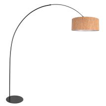 Anne Lighting - Lámpara De Pie - Curve - Natural Negro - Metal