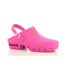 Oxypas Oxyclog Esd Sra Zoccolo Da Lavoro Autoclavabile Rosa Fucsia 39-40