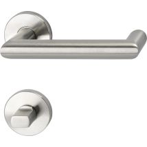 Maniglia Per Porta Solido Sylt Wc Acciaio Inox Spazzolato 38-45mm