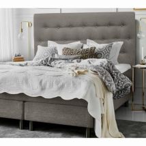 Cabecero De Cama Tapizado Antimanchas Paris 13570 Gris