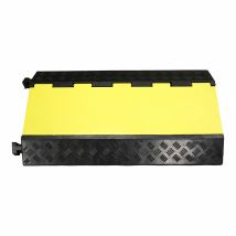 Protettore di Cavi Normaluz 50 x 90 x 7 cm – Caucciù – Giallo/Nero – Facile da montare – SEKURECO