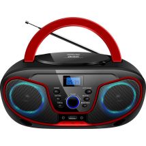 Mpc 19.4 Usb Radio Cd Fm Aux, Cd, Usb Nero, Rosso - Silva Schneider