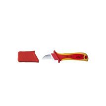 Wiha Cable Stripping Knife Straight Cutting Edge For Round Cables In Blister Pack 200 Mm (38798)
