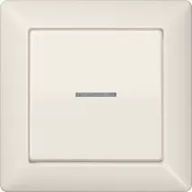 Jung Wippe 1fach Mit Lichtleiter, Mit Rahmen, Duroplast, Serie As, Weiß As590ko5