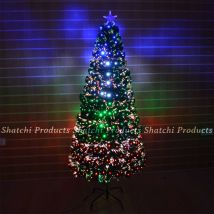 5ft 150cm Led Fibre Optic Christmas Tree Xmas Home Decor Decorations