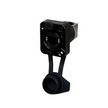 Av Rj45 Feedthrough, 90° In Su, Ip65 Airtight Rre8f-z-011-1 Presa Nero 1 Pz. - Rean