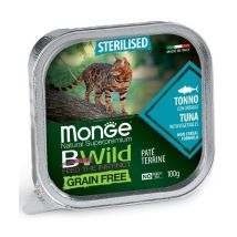 Paté De Atún Esterilizado Monge Bwild Cat 100 G
