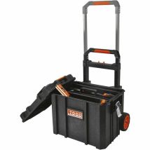 Tood Werkzeugkoffer Schwarz Wasserdicht Mit Rollen 56x37x41 Cm