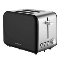 Tostapane, 950 W, Acciaio Inox/nero Te2052 - Concept