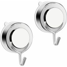 Vakuum-saugnapfhaken, Saugnapfhaken Für Badezimmer, Toilette, Küche, Saugwandhaken, Leistungsstarker Handtuchhaken, Duschhaken, Edelstahl (2)