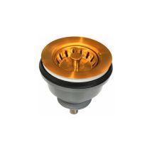 Lira - Gré Spülbeckenkorb D.86 Für 60mm Loch, Gold 24 Glänzend