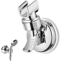 Support De Pommeau De Douche À Ventouse, Réglable Et Amovible, Rotation À 360°, Support De Douche À Ventouse Pour Salle De Bain (argenté)