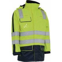 Multinorm-warnschutzparka Securetech Gr.l Gelb/marineblau