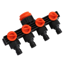 Gncgarden - Adattatore Per Rubinetto Da Giardino Prese A 4 Vie Collettore Dellacqua Connessioni Per Tubi Flessibili Blocco Onoff Offerta Esclusiva