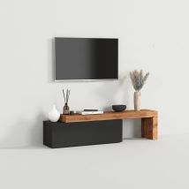 Meuble Tv Extensible Moderne En Bois Chronos 290 - Anthracite