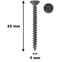 100 Stück Holzschrauben, Tf, Stahl Verzinkt, 5 X 25 Mm