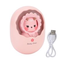 Rechargeable Chauffe-mains Usb 6000mah Powerbank Portable Poche Chauffante Hiver Cadeau Homme Femme Cerf Mignon