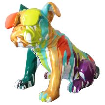 Kuateh - Figura Bulldog Sentado Kuatéh Bharbo 40x23x34 Cm Multicolor