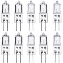 G4 35w 12v Halogen Bulbs, Warm White 2800k, Dimmable, Clear Capsule, 10 Pieces