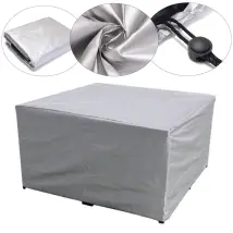 Étanche Patio Extérieur Jardin Meubles Couvre Pluie Neige Chaise Couvre Pour Canapé Table Chaise Anti-poussièrecouverture 126x126x74cm