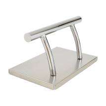 Edelstahl Fußstütze Professional Friseurfußstütze, Mobile Fuß Pedal Fußauflage, Foot Rest Fußablage Friseurstuhl Salonausstattung, Ft001, (silber) - 