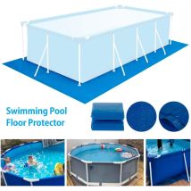 Tapete Para Piscina Elevada, Fácil De Limpiar, Rectangular, Redondo O Cuadrado, De Pvc (396 X 396 Cm)