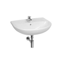 Jika Lyra Plus - Waschtisch 55x45 Cm, Mit Überlauf, Mit Hahnloch, Weiß H8143820001041