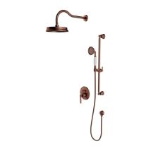 Omnires Armance - Duschset Mit Unterputzarmatur, Mit Einbaukörper, Durchmesser 22,5 Cm, Kupfer Gebürstet Sysam20orb