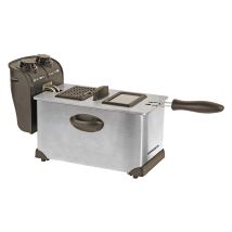 Freidora eléctrica 2000W – Acero inoxidable – Capacidad 3L – Temperatura ajustable 130°-190° – Temporizador 0-30 min
