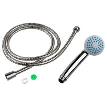 FIVE – Manopola e flessibile 150 cm – Acciaio inossidabile, 14 cm, 6 cm, 28 cm – Pommeau de douche