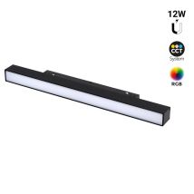 Luminaria Lineal Opal Para Carril Magnético Rgb + Cct - 12w - Mi