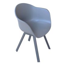 Magazzini Cosma - Sedia Poltrona Da Esterno In Alluminio Middle - Darkgrey