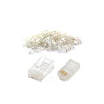 Plug Connettore Adattatore Ethernet Rj45 Cat 5 Cavo Rete Connettori 8p 8c 90pz