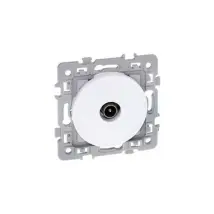 Eur'ohm 60264 Square Single Tv Socket 1 Set - 250v - White