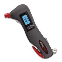 Manómetro digital multifunción – Presión máxima: BAR/PSI/KPA – Peso: 0,2 kg – Cortador de cinturones de seguridad – Martillo para cristales – Linterna