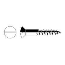 Viti Per Legno Testa Goccia Di Sego- - Ø Mm.6x70 Ferro Ottonato - 100 Pezzi Mustad