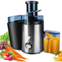 Presse-agrumes De 400 Watts, Sortie De Jus De Grande Capacité De 500 Ml Avec Réservoir D'Alimentation, Silencieux Et Facile À Nettoyer, Ne Contient 