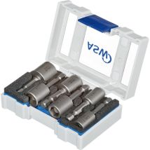 Caja con puntas magnéticas 1/4" – 6 unidades – Compatible con llaves de impacto y portabits – Presentación en caja apilable