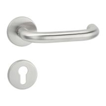 Set FS Basic 2 VA 62 D/K TS – Cilindro per porte 40-58 mm – Molla di ritorno, Mandrino quadrato 9 mm – Hermat