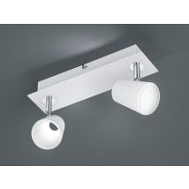 Trio - Led Wandstrahler Narcos Weiß 2-flammig Mit Schalter, Breite 28cm