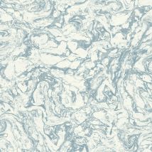 Wallquest - Caspia Marble Blue Wallpaper Modern Contemporary Acrylic Coated